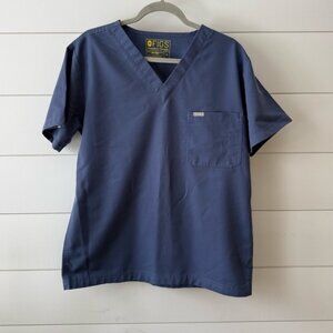 FIGS Catarina One Pocket Scrub Top Navy Blue Size M Medical Uniform